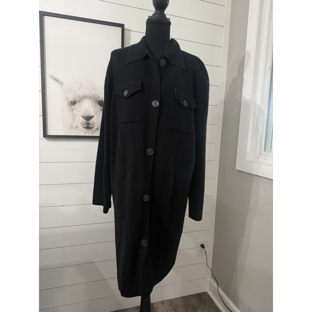 Banana Republic Women's Black Button Up Cardigan Long Size Medium